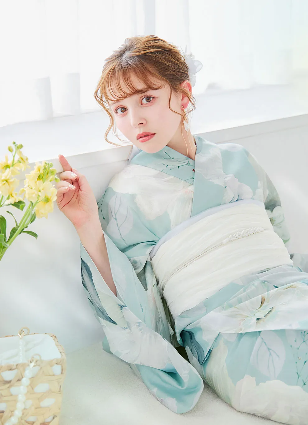 洋モダンミントグリーン浴衣