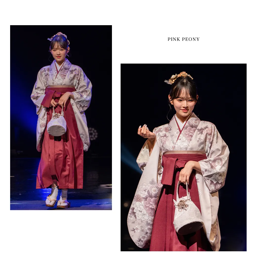 2025WINTER GAKUSEI RUNWAY 袴ステージランウェイレポート15