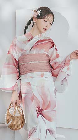 菅野結以さん着用 セパレート浴衣 ワンピースタイプ ピンク