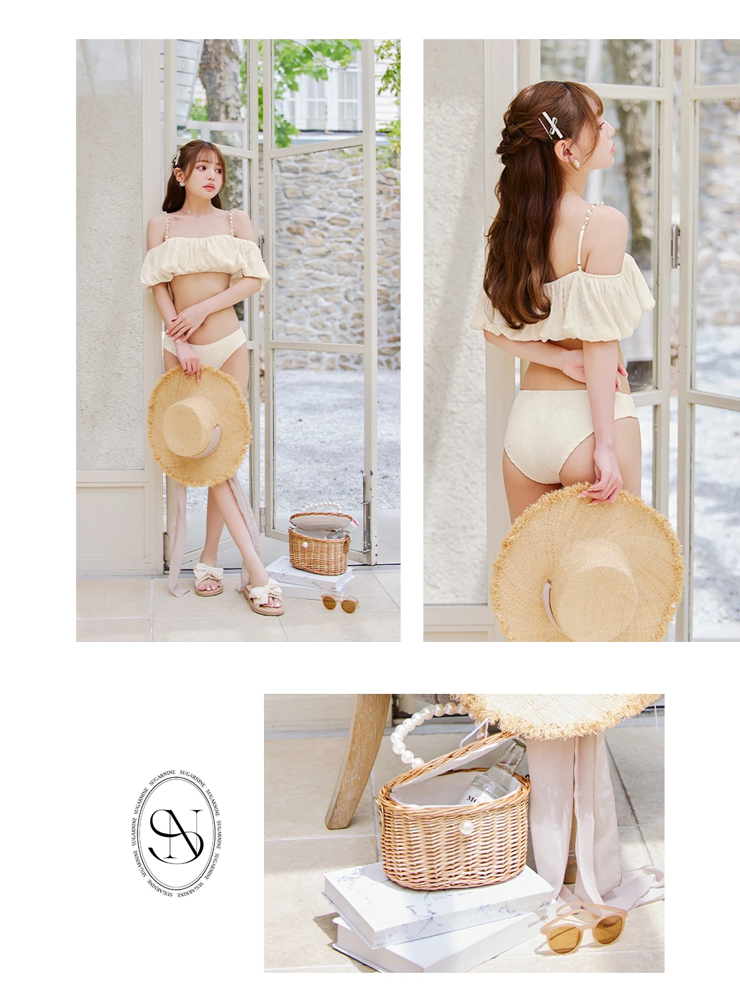 【ビキニ】【水着】バルーンガーリービキニ 2点セット4