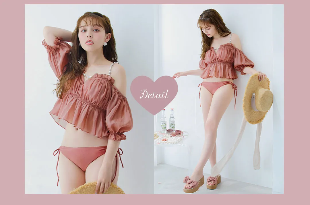 加藤ナナが着るピンク水着24