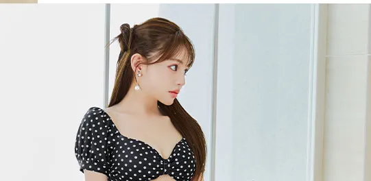 ドットリボン2WAYビキニ