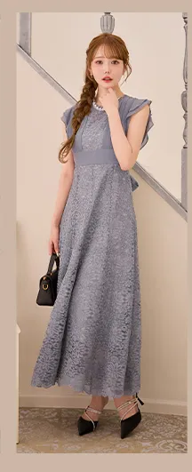 木村りかこが着るオケージョンワンピースドレス-3