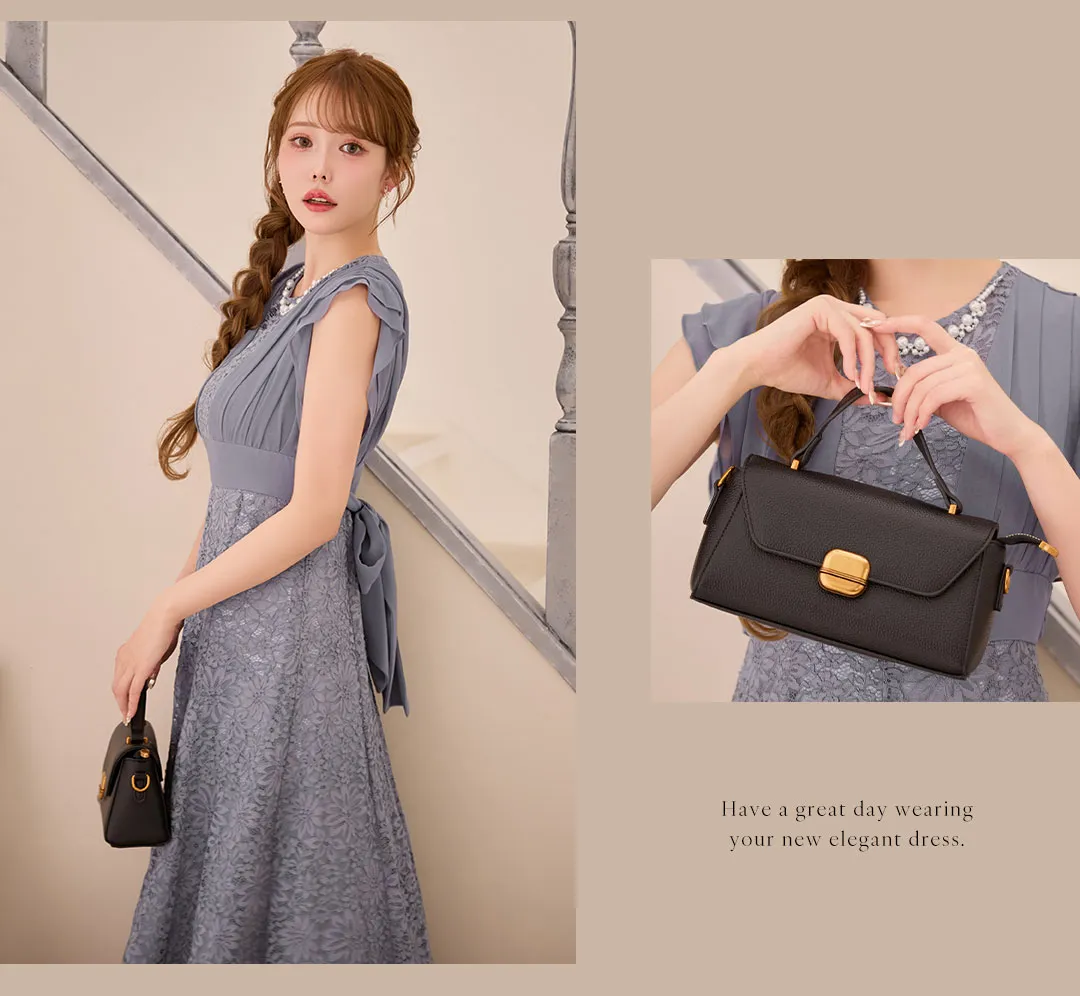 木村りかこが着るオケージョンワンピースドレス-11