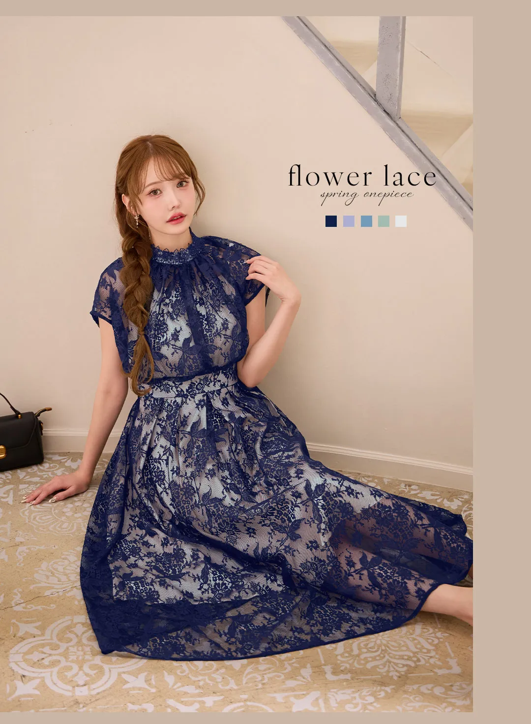 木村りかこが着るオケージョンワンピースドレス-14