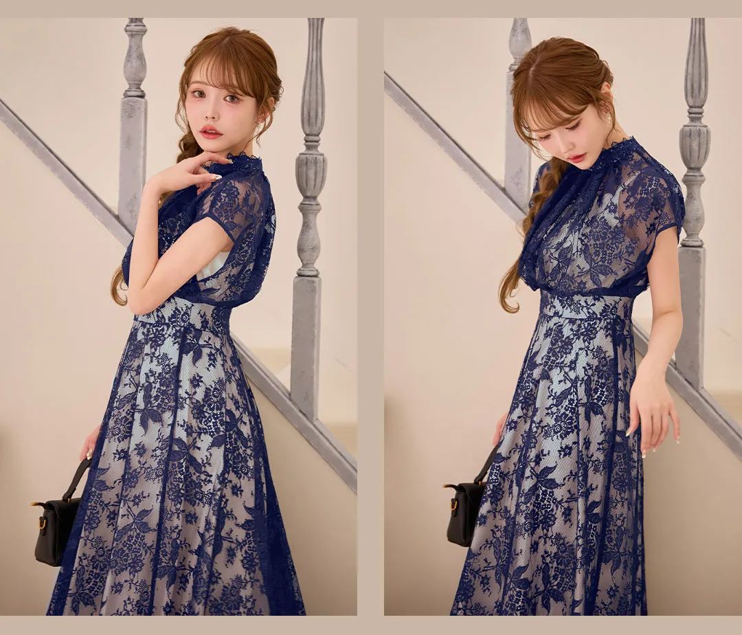 木村りかこが着るオケージョンワンピースドレス-15