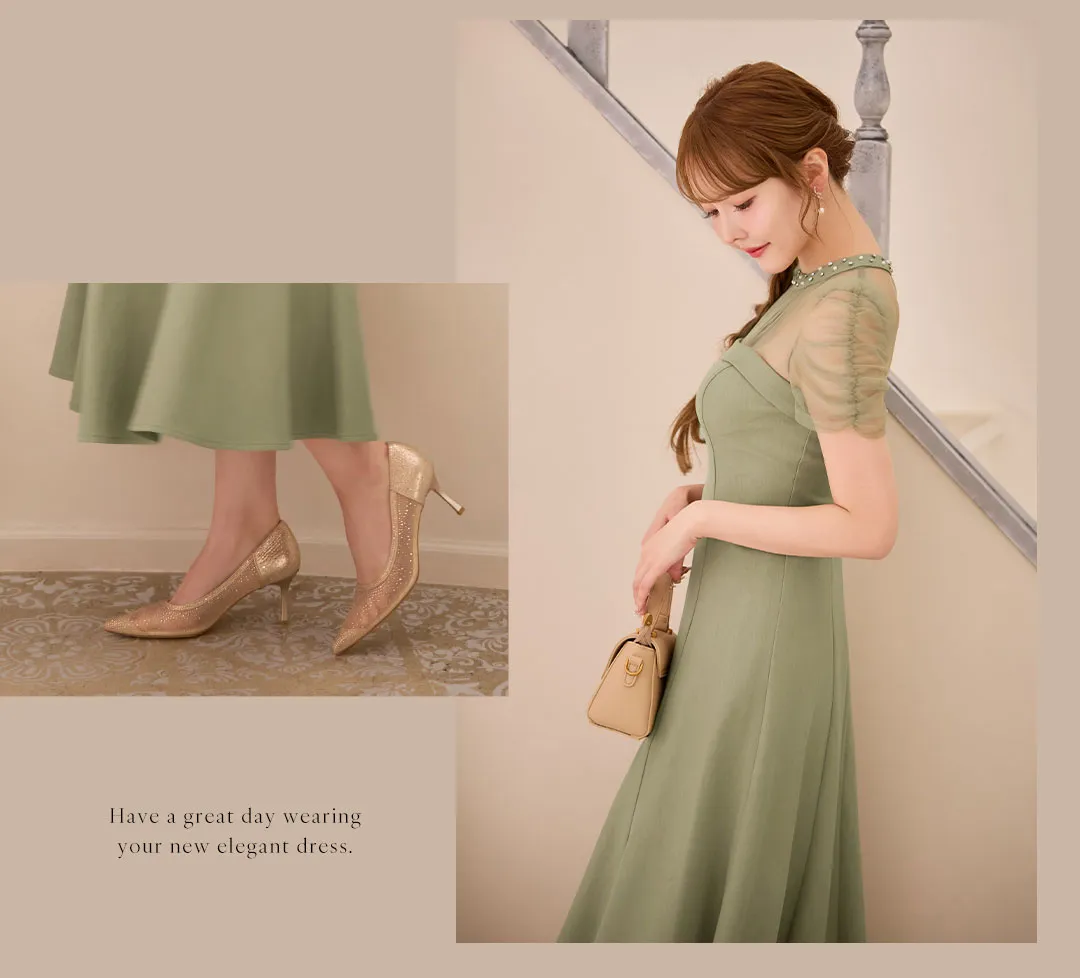 木村りかこが着るオケージョンワンピースドレス-20