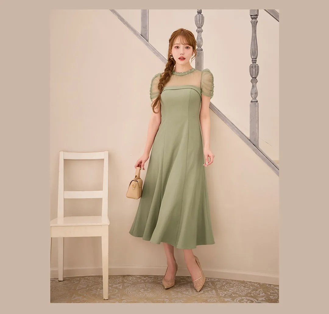 木村りかこが着るオケージョンワンピースドレス-21