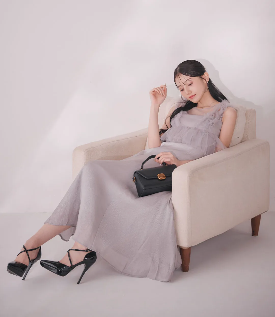 ちぃぽぽ&吉井美優&中野恵那が着る、上質ワンピース