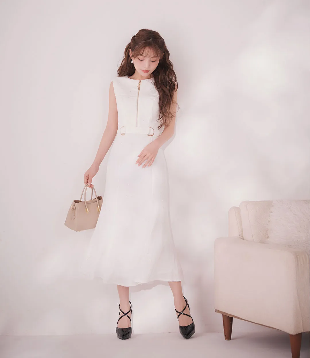 ちぃぽぽ&吉井美優&中野恵那が着る、上質ワンピース