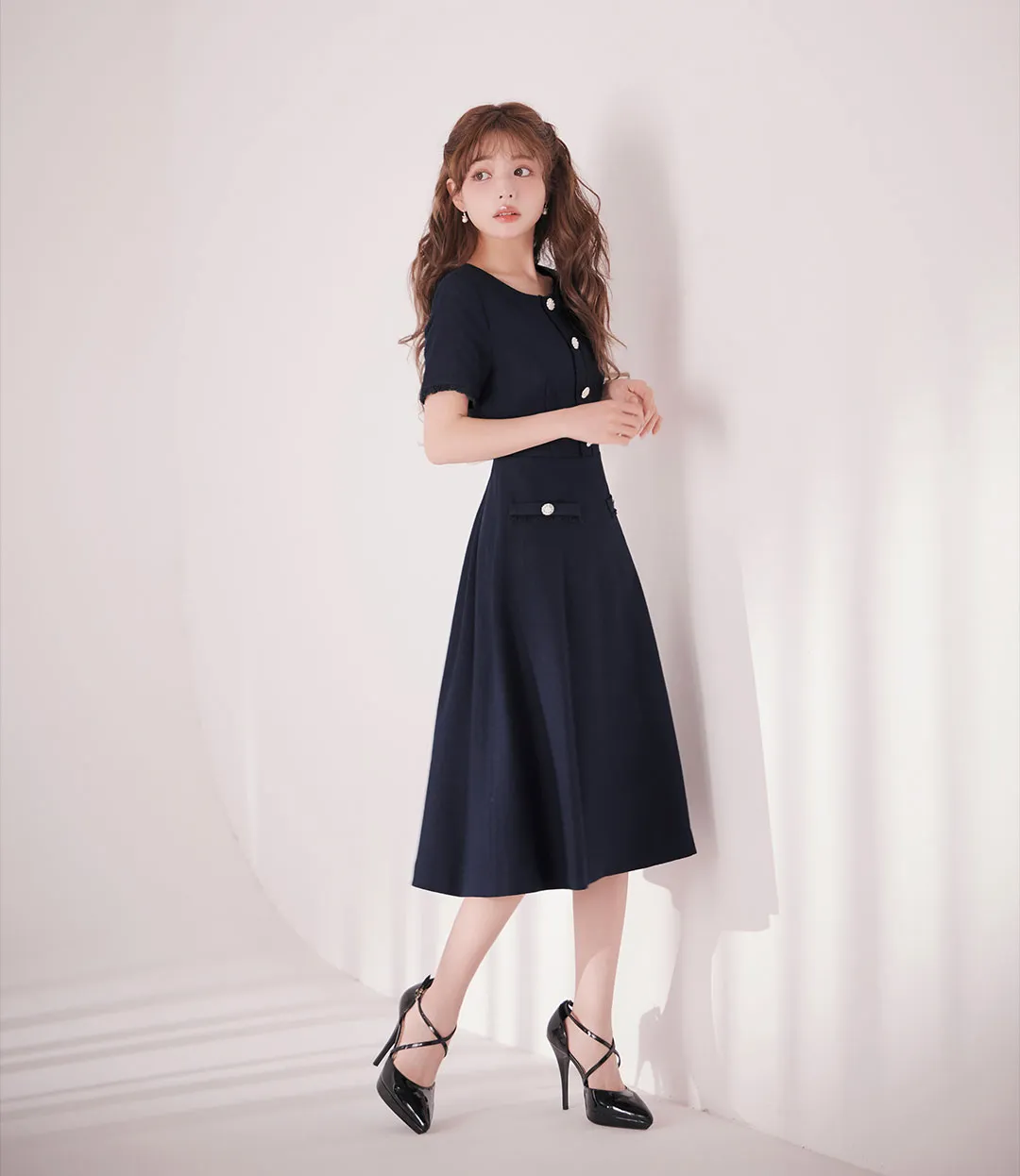 ちぃぽぽ&吉井美優&中野恵那が着る、上質ワンピース