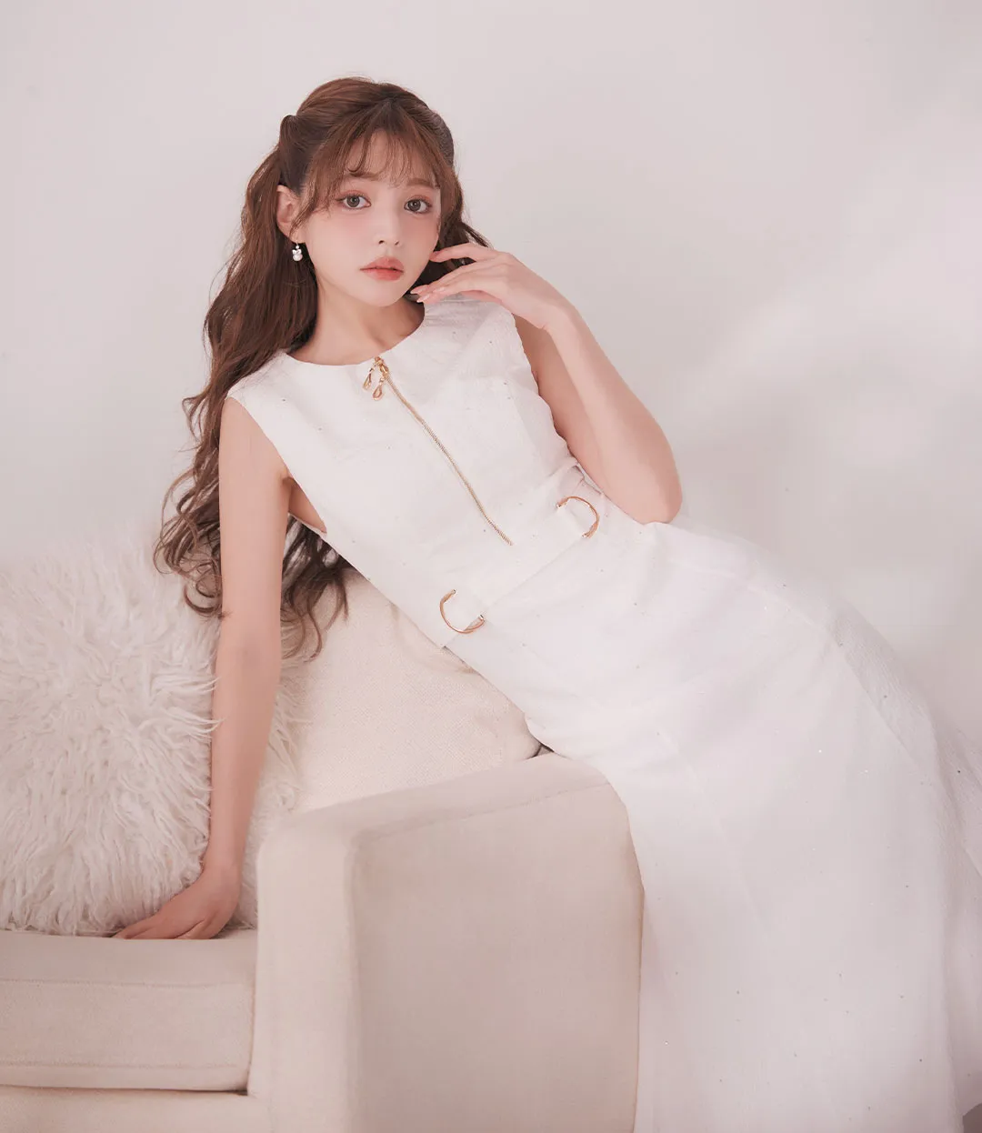 ちぃぽぽ&吉井美優&中野恵那が着る、上質ワンピース