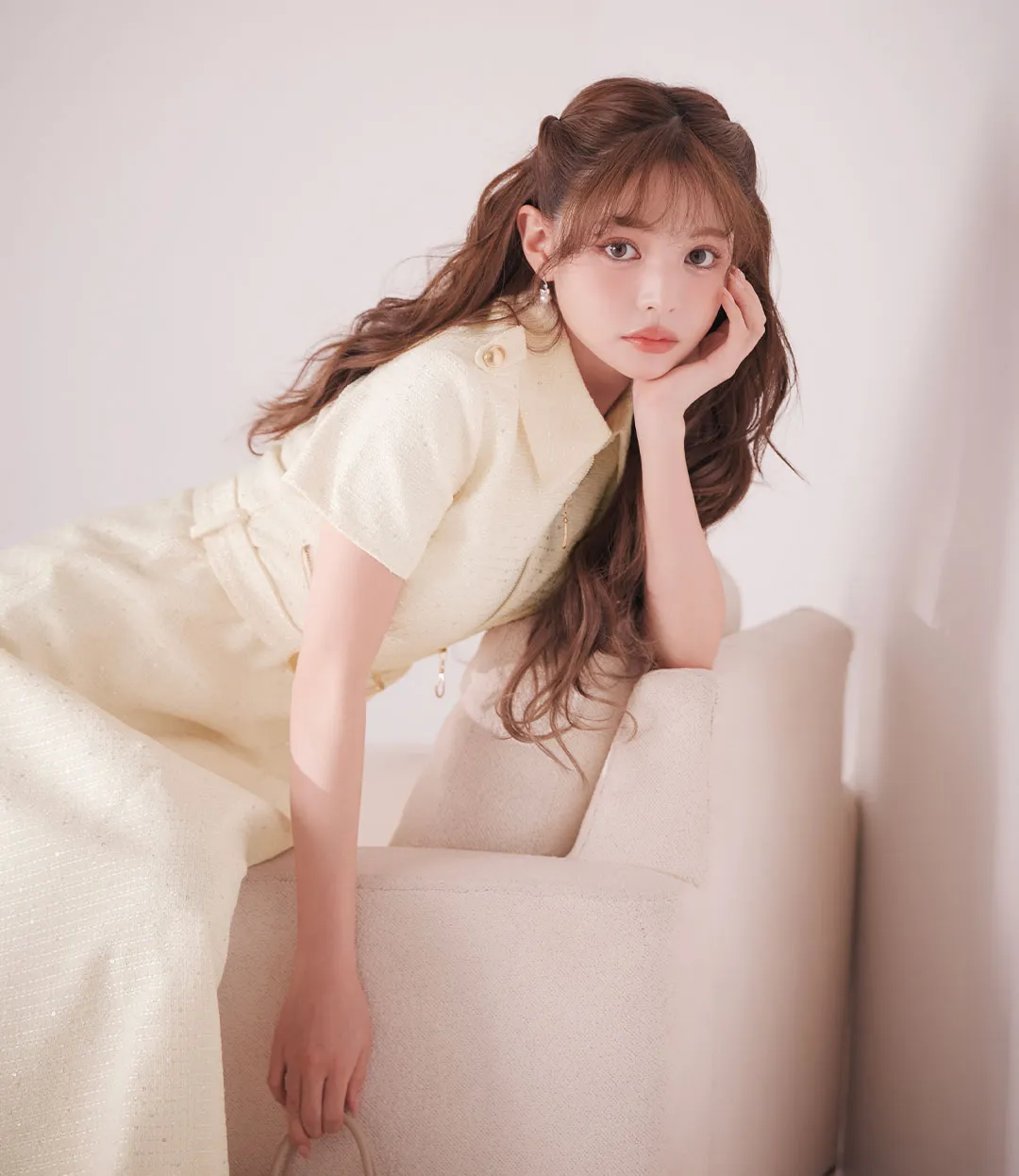 ちぃぽぽ&吉井美優&中野恵那が着る、上質ワンピース