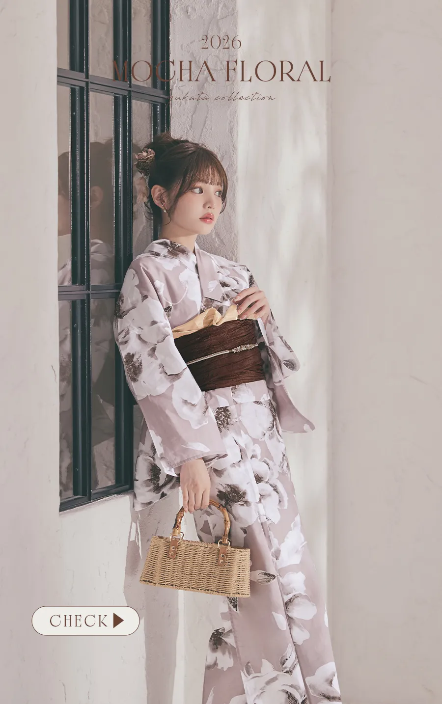 2026最新浴衣コレクション ちぃぽぽが着る、MOCHA FLORAL