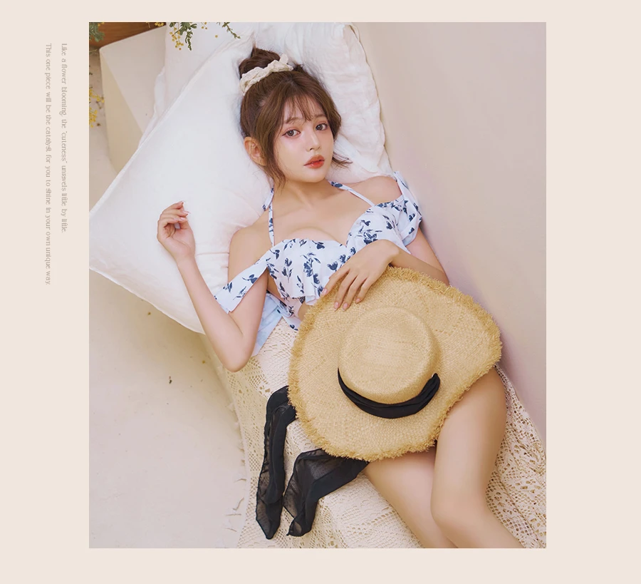 小花柄オフショルビキニ 3