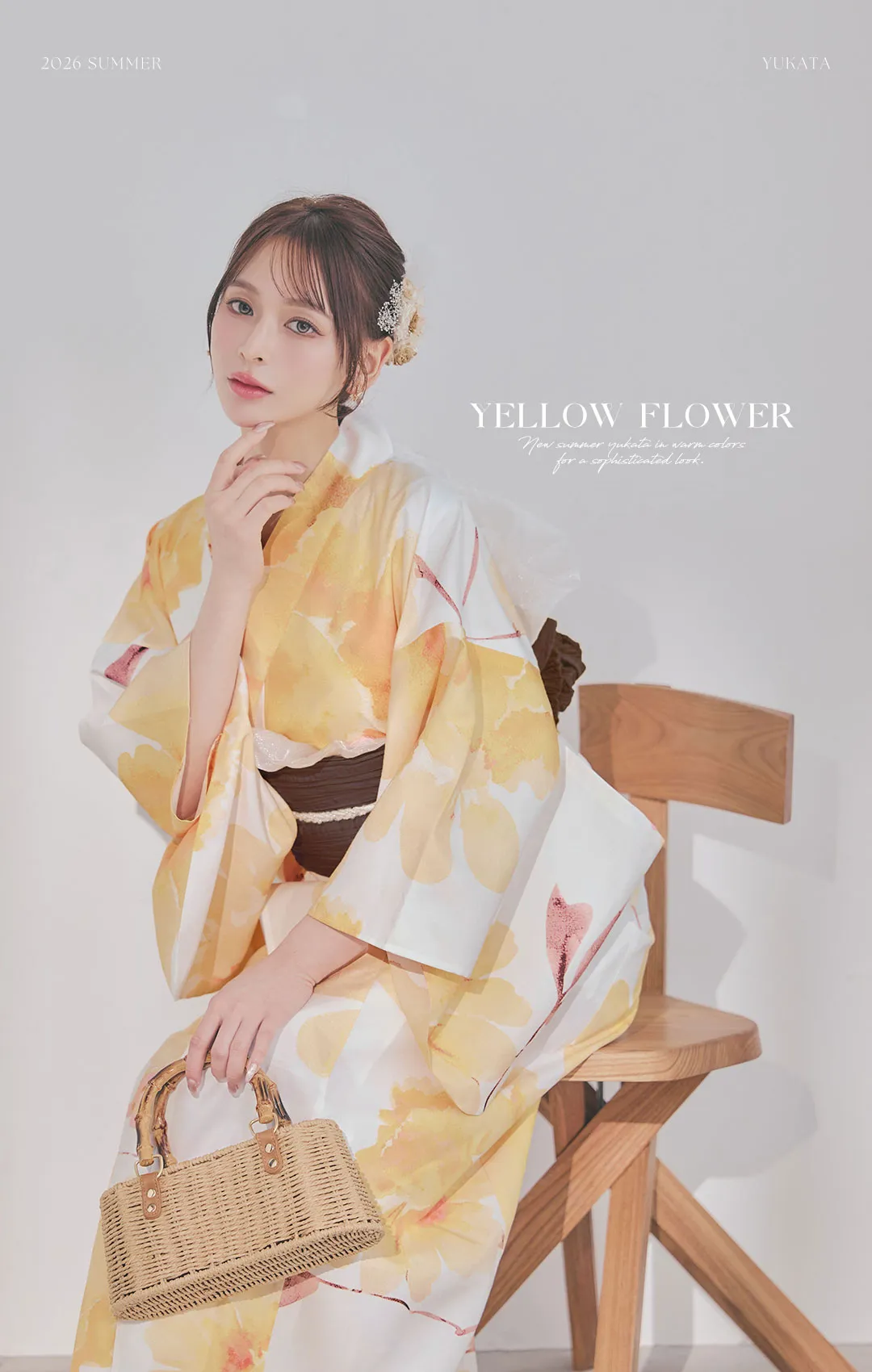 kieが着る、WARM FLOWER浴衣-3