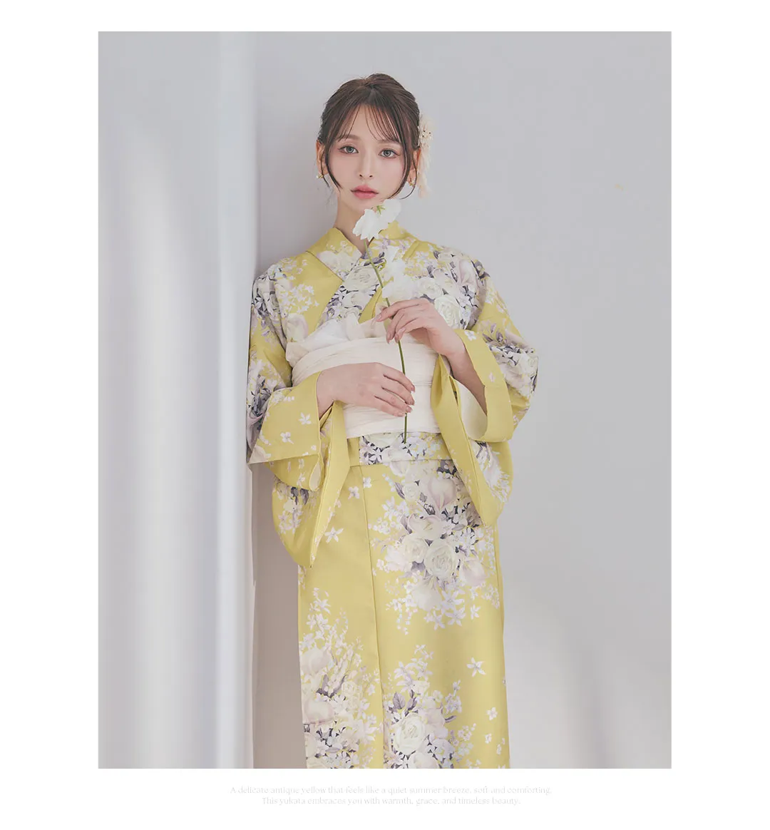 kieが着る、WARM FLOWER浴衣-9