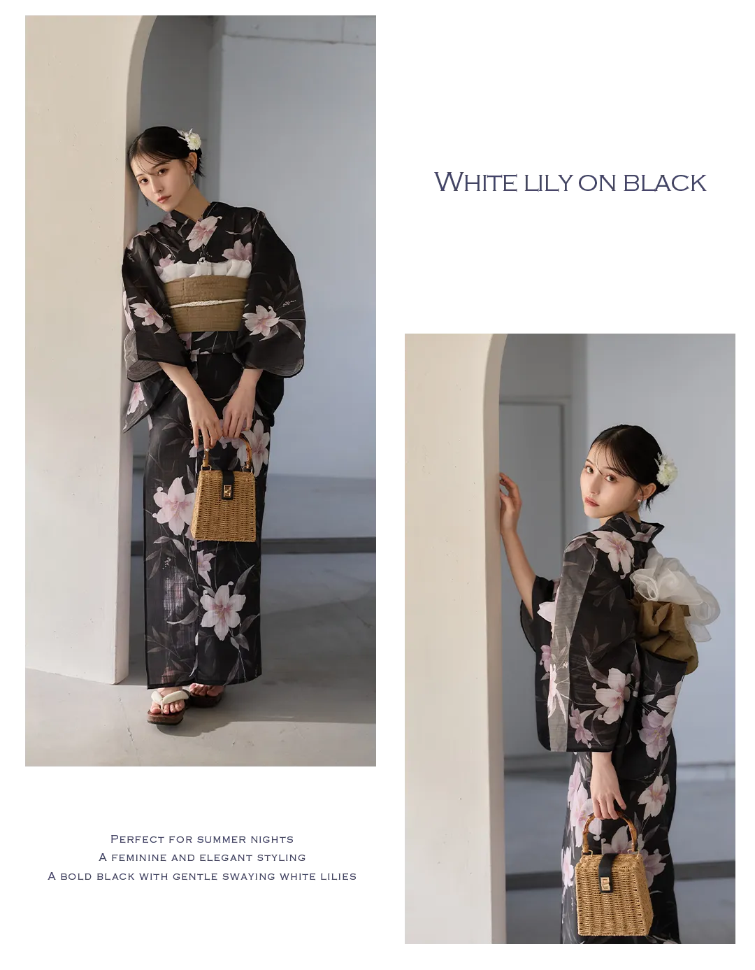 Y-9411-ok-B-F 2026新作浴衣 吉井美優 ネイビー浴衣