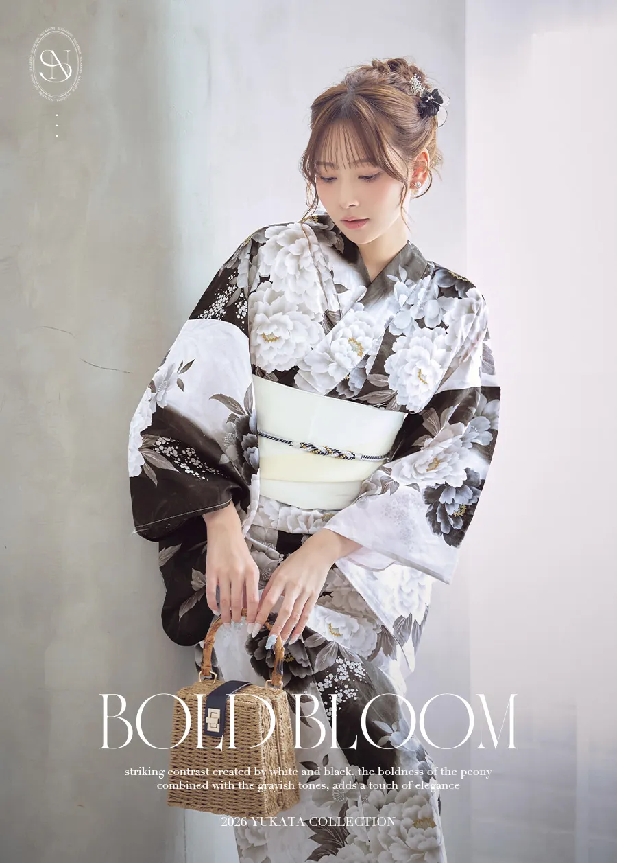 ぴょなが着る、BOLD BLOOM浴衣