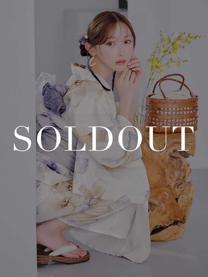 ソフトモダンシアーフラワー浴衣