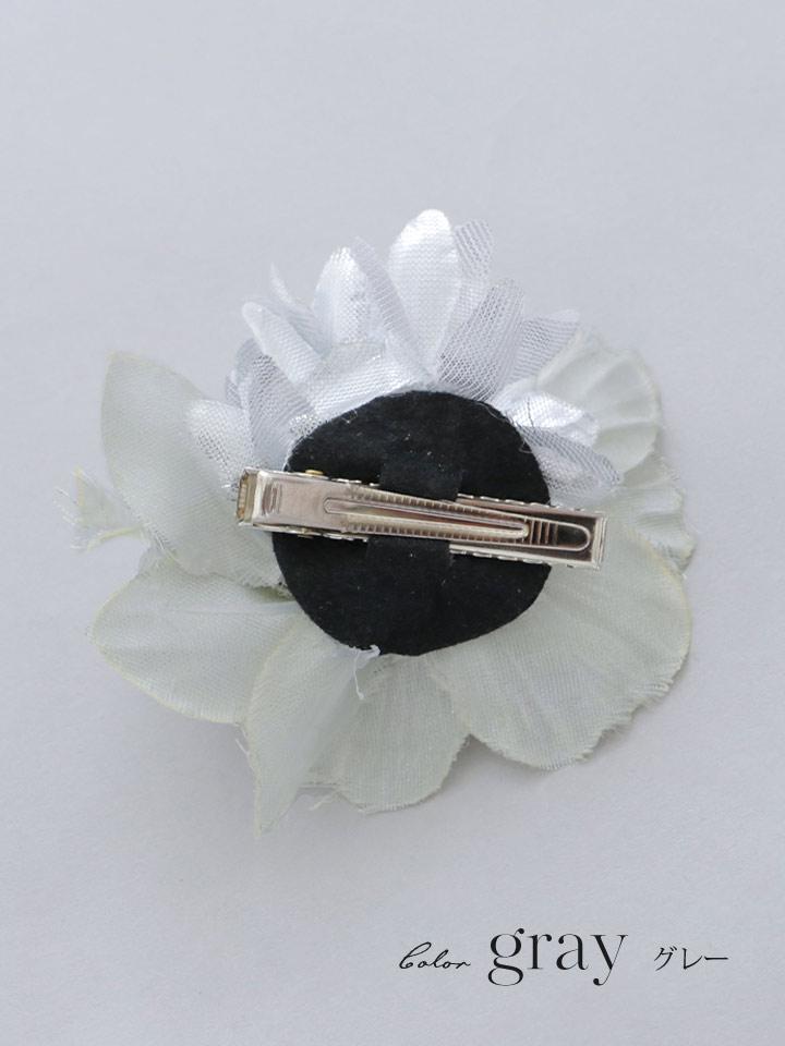 画像3: 【卒業袴小物】オーガンジーフラワーアンティークベリーコサージュ【3カラー】 (3)