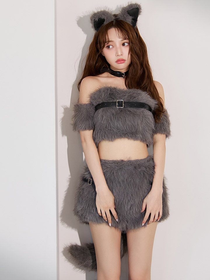 sugar nineファー ウルフセットアップ★コスプレ6点セットハロウィンM狼 即日発送】【ハロウィン】ファーウルフ/ 狼 オオカミ